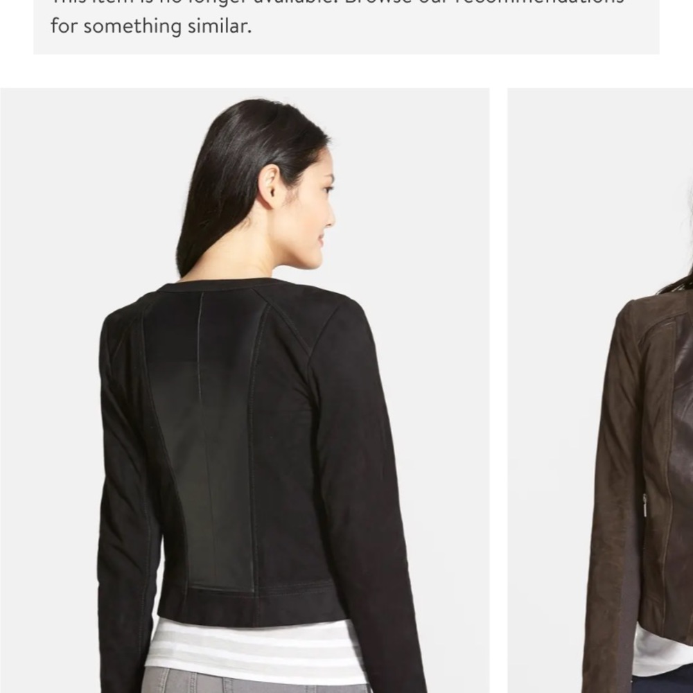 Halogen Suede And Leather Jacket - image 2